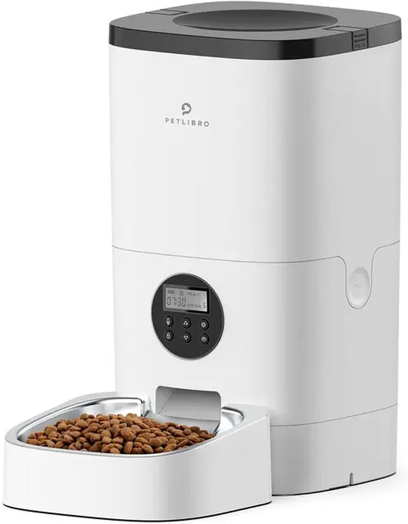 PETLIBRO 6L Automatic Dog Feeder with Timer, Voice Recorder, and Anti-Clogging Design