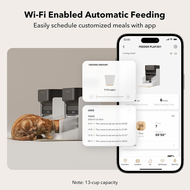 Smart RFID Pet Feeder | One Pet, One Feeder | App-Controlled & Wi-Fi Enabled  pen_spark